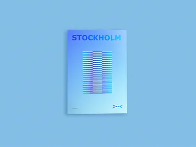 Ikea PØSTËR 3d clean dailyui design digital flat gif illustration minimal ui ux white