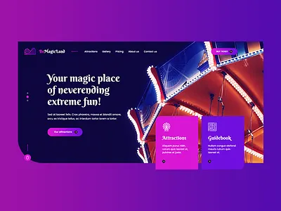 🔮 MagicLand agency blog concept creativee magic poland theme ui ux visiontrust web website