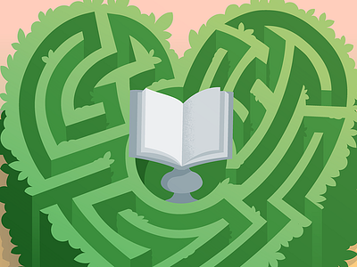 Generic Romance Collection for Google Play books google graphic heart illustration marketing maze merchandising play store promotion romance vector