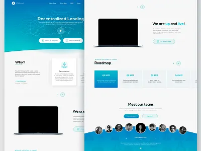 Decentralized Lending bitcoin cryptocurrency exchange landing motion platform trading ui ux web