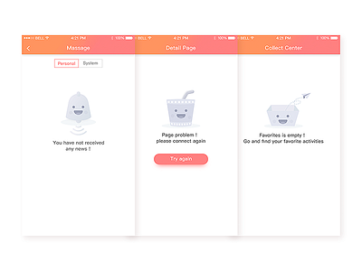 Empty Page empty ios ui