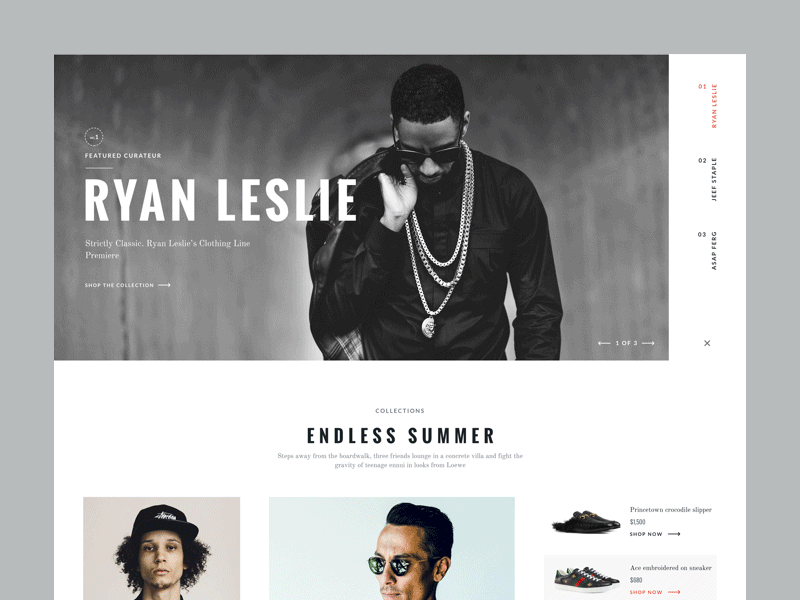 Web Magazine ecommerce landing layout magazine simple webdesign webpage website