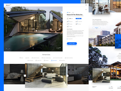 Luxury real estate design house real estate ui web website
