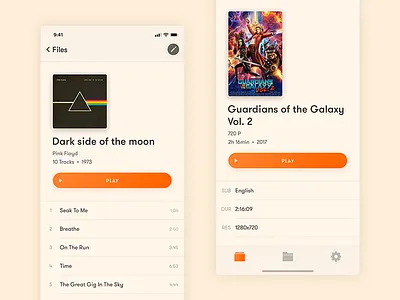Vlc @ iPhone X - Folder apple folder ios iphone x media mobile movies music psd sketch tv shows vlc