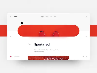 Soium blog details page blog clean design header journal landing minimal travel ui ux web website