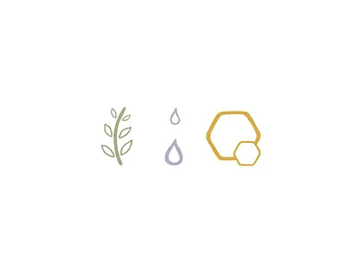 Organic Brand Sub-mark brand branding design essential oils iconography icons illustration leaf logo nature organic wax