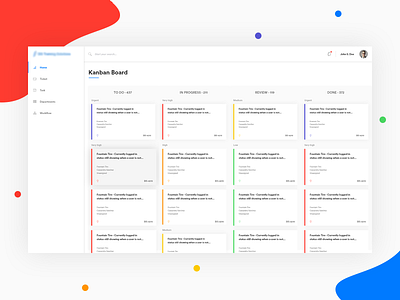 Kanban Board app application board flat kanban minimal mobile ui user experience user interface ux