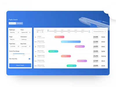 Flight App search result UI Dark version api fight search flight api flight app flight illustration flight search illustration web api web app