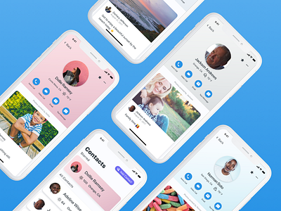 GrandPad iOS App - Contacts app grandpad ios iphone iphone x mobile ui ux