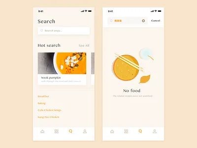 Culinary treasure app cook delicious food iphonex menu pasta ui ux