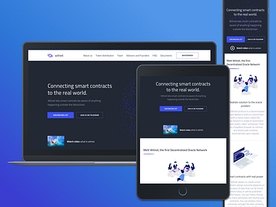Witnet - landing page blockchain crypto decentralized design ethereum network ui ux witnet