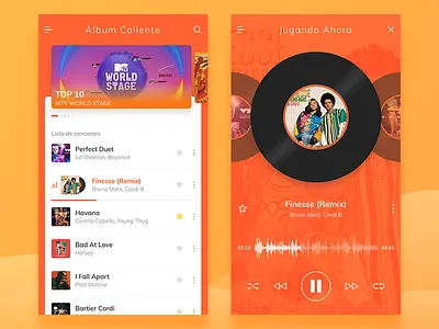 Aplicaciones de música america ios latin music open spanish uisml warm