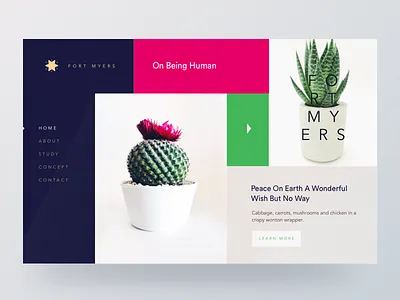 Home Page Concept boxed concept website design trend future trend grid unusual design