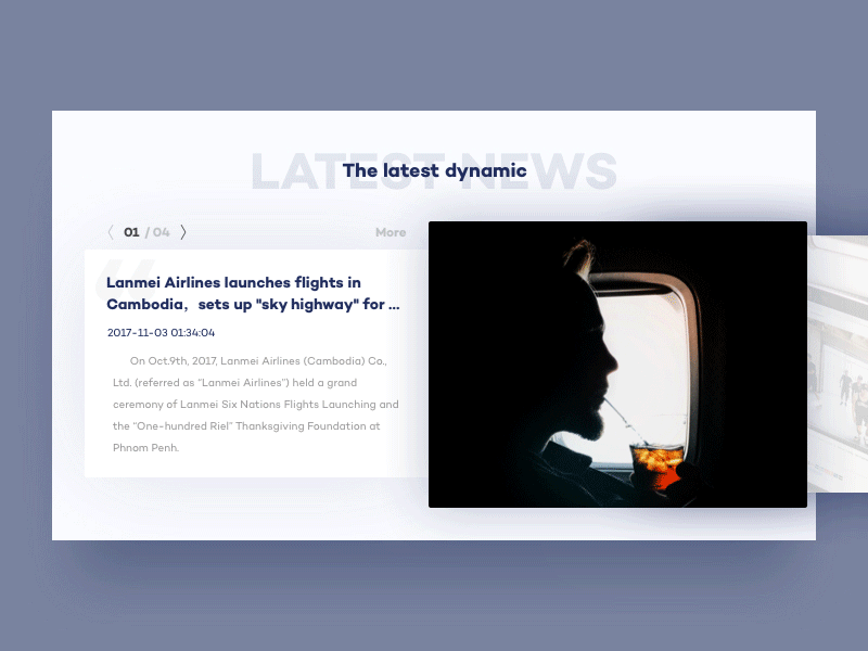 Latest News card clean effect layout new ui ux