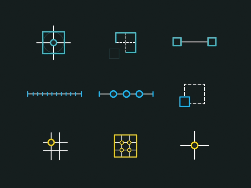 OpenSide Animated Icons animation circles iconography icons lines software tech ui