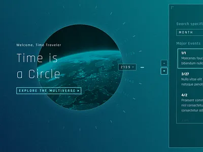 Daily UI - 003 daily ui landing page sci fi