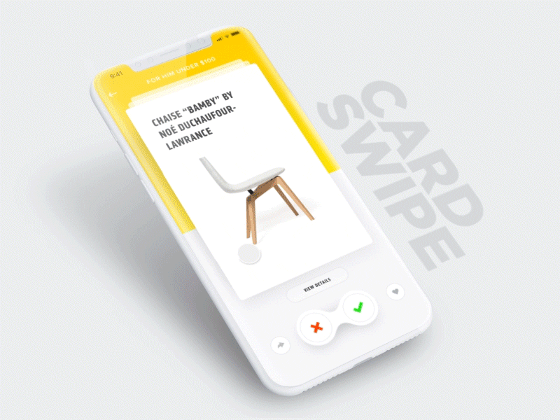 Card Swipe Interaction animation interaction mobile motion trending ui ux vietnam