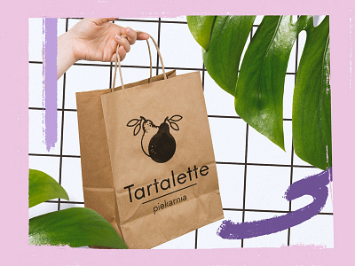 Tartalette bakery identity logo pear tartalette wrocław