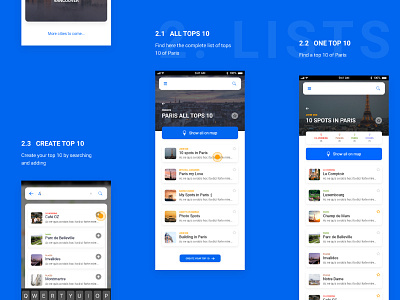 City Inspyer Landing - Top 10 Maps Prototype adobexd icon iconcontestxd interface landing maps mobile paris prototype ui ux