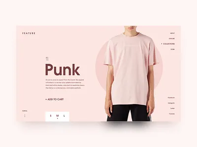 Feature Minimal Concept app clean desktop fashion minimal muzli shop ui webflow