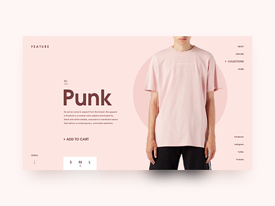 Feature Minimal Concept app clean desktop fashion minimal muzli shop ui webflow