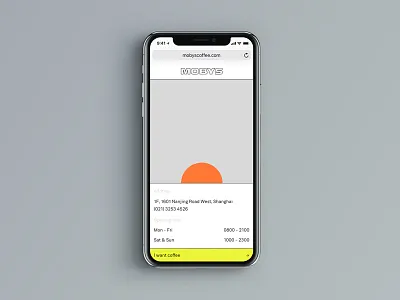 Coffeeshop Website Mobile Design clean coffee design iphonex minimal mobile modern ui ux web website