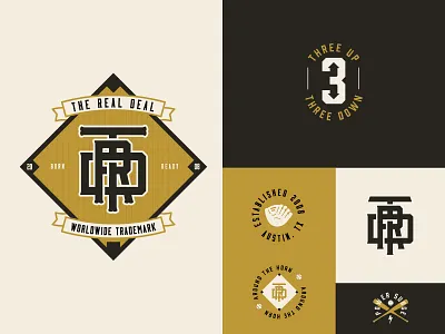 TRD apparel austin baseball branding identity mark packaging secondary logo skull sports