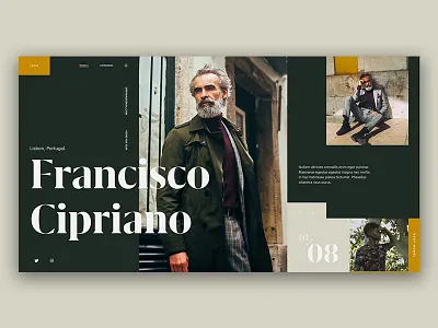 Type Exploration — 006 cta fashion green grid interface model photo type typography ui ux