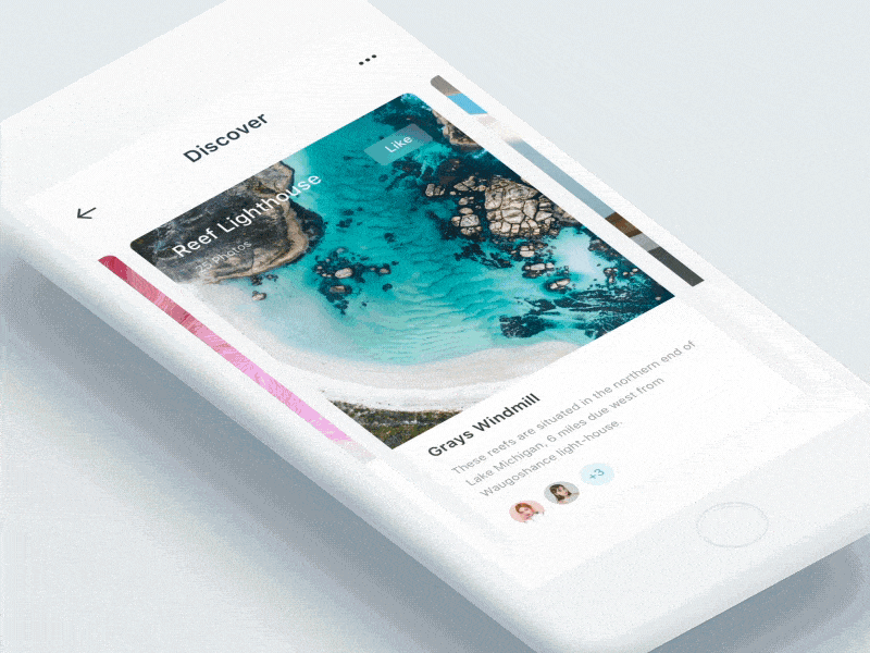 Photography App Animation animation app card graphics ios iphone motion photo ui