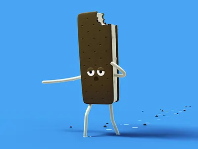 Ice Cream Sandwich 3d cream ice sandwich