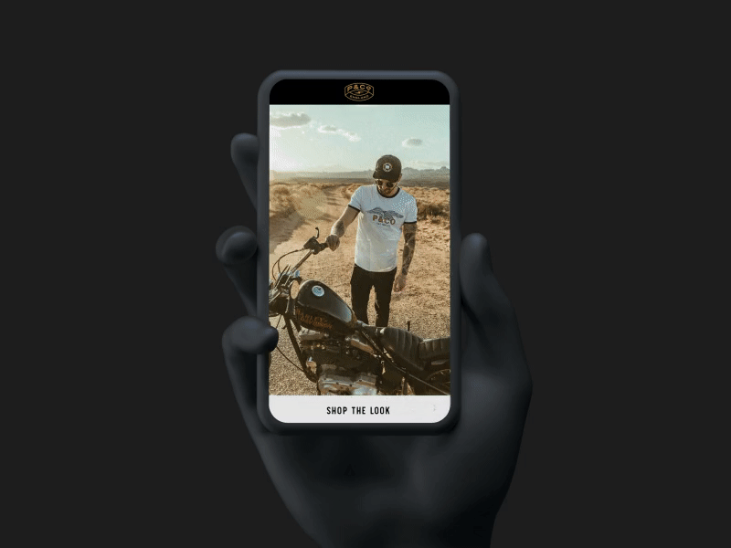 Shop-able Lookbook Concept animation fashion interface lookbook mobile shop texture transition ui web website