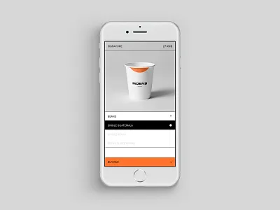 Coffeeshop Website Mobile Design clean coffee design iphone iphone8 minimal mobile modern ui ux web website