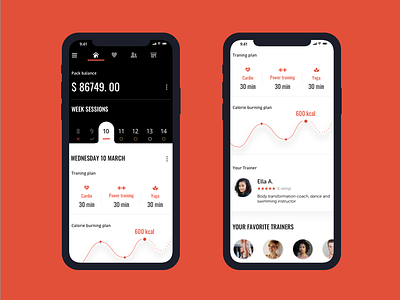 Training app app icon mobile ui ux