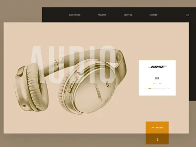 Bose Case Study bose ecommerce headphones landing ui ux web website