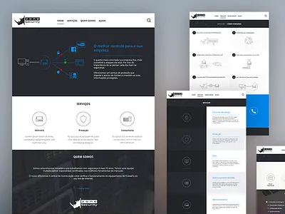 Zone Security Site dark icons security site ui web