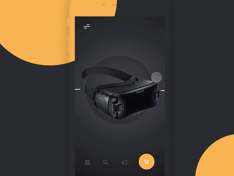 VR Gear Interaction aftereffects animation gear invite motion oculus popular principle reality samsung virtual vr