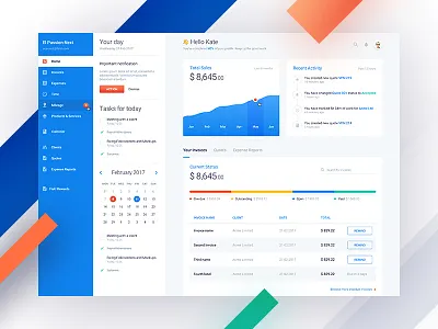 Fiskl web dashboard variation app application chart dashboard finance financial money