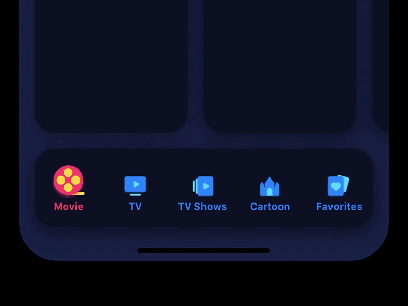 Tabbar icon button cartoon fun gif icon ios movie tabbar tv tv shows