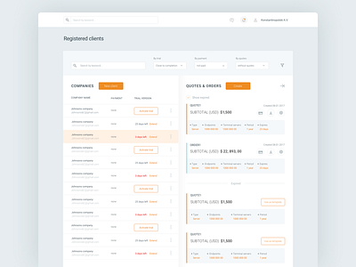 reate orders interface icon ui ux web