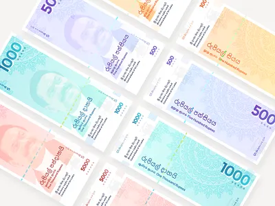 Lankan Rupees Redesign currency money sri lanka rupees