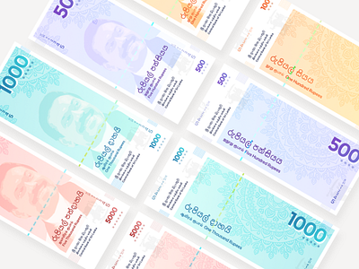 Lankan Rupees Redesign currency money sri lanka rupees
