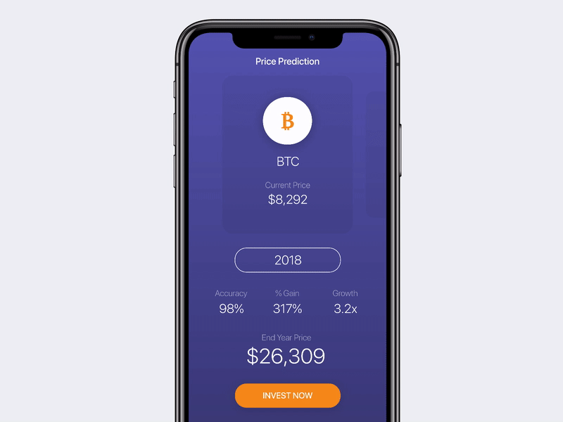 Crypto Price AI ai bitcoin blockchain crypto cryptocurrencies ethereum framer interaction litecoin mobile prediction prototype
