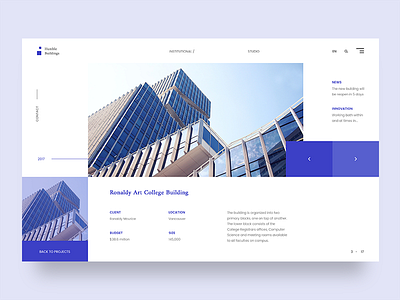 Humble Buildings Architecture #2 Layout architecture building concept design landing layout ui ux uxdesign webdesign webpage website