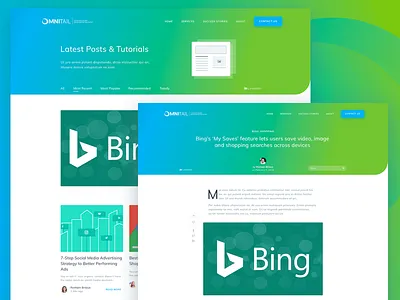 Blog Page article blog green marketing news posts tutorials ui ux web web design