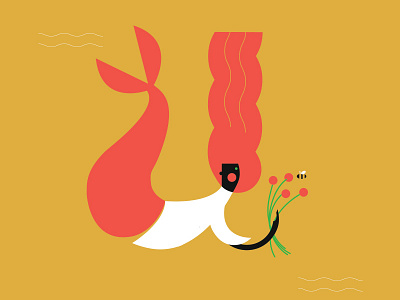 More Mermaids bee explore flower herring haggis mermaid sea wip women