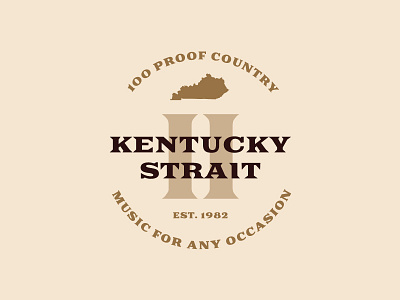 Kentucky Strait II (Full) 80s band brand branding identity kentucky logo
