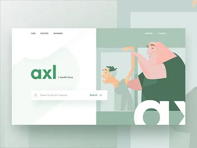 WIP: Health Care Service Web & App app care color creative design doctor gradient health social social ui ui ux