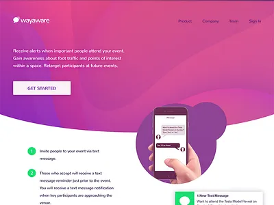 Landing page advertising analytics displays foot traffic physical real time real world security stores tracking wayaware