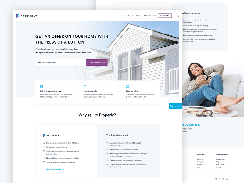 Example of Real Estate Agency Home Page