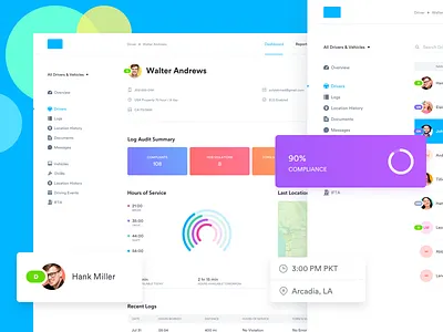 Fleet Management System (Actual Project) dashboard drivers driving fleet management trucking